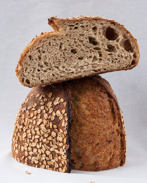 
                  
                    Seasonal Bread: Honey, Oat & Spelt Sourdough
                  
                