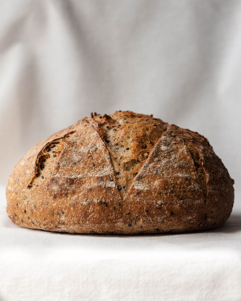 
                  
                    Seeded boule loaf made by Elsing Bakehouse
                  
                