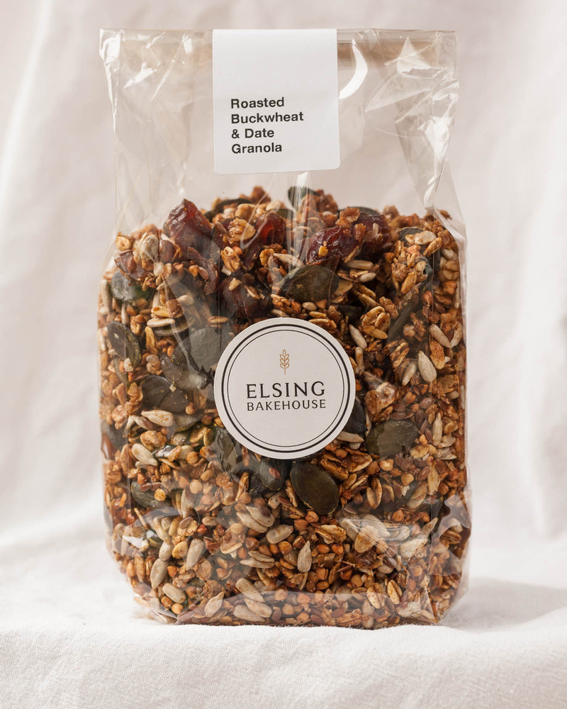 Roasted Buckwheat and Date Granola made by Elsing Bakehouse